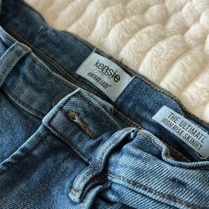 Kenzie Vintage Luxe, mom jeans, ankle slit, size 2/26